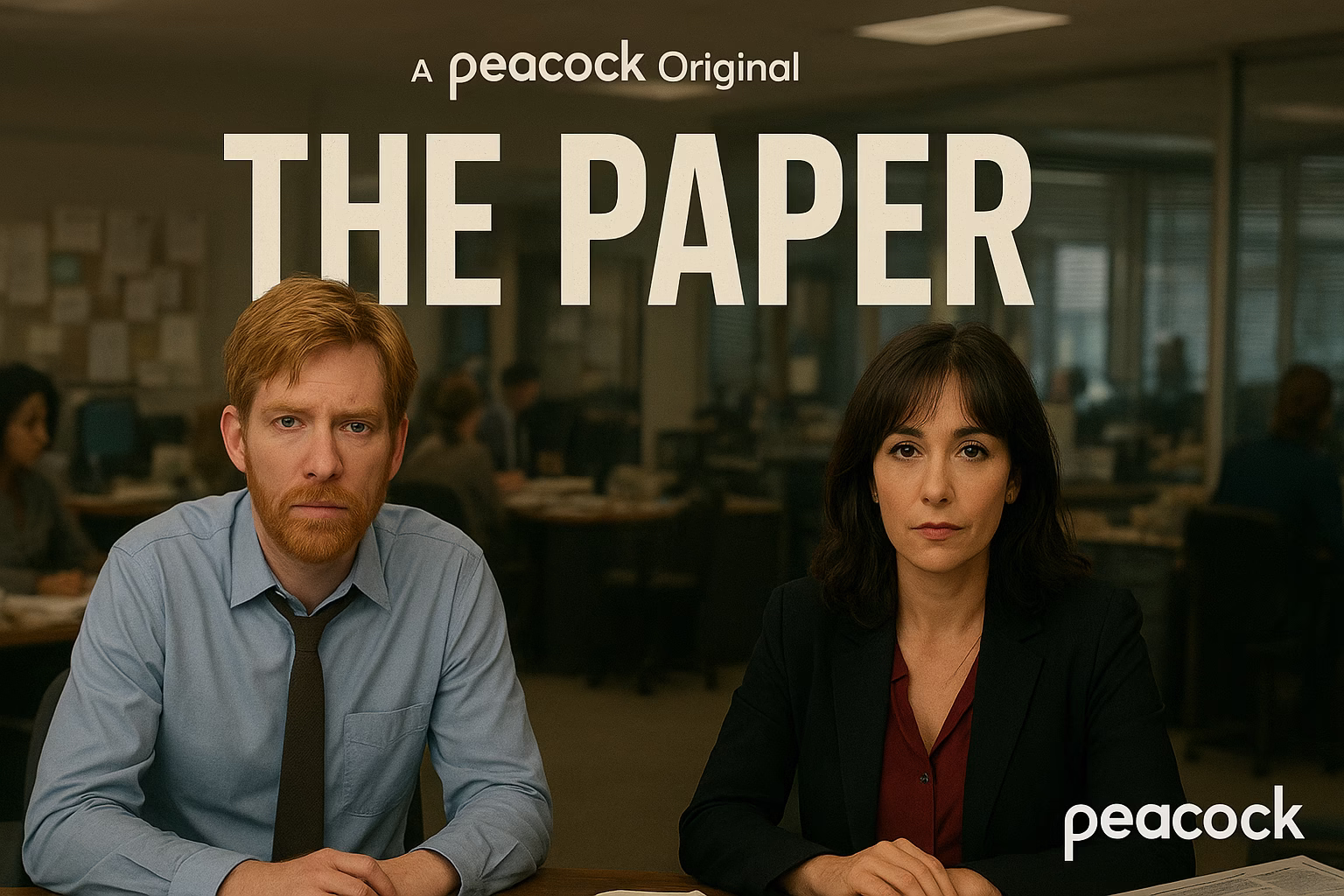 Official poster for The Paper on Peacock TV