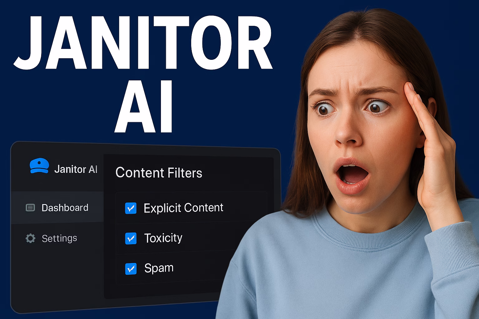 Janitor AI dashboard interface