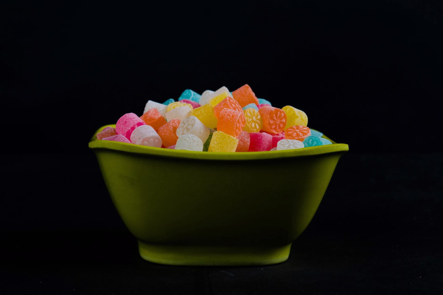 bowl of gummies